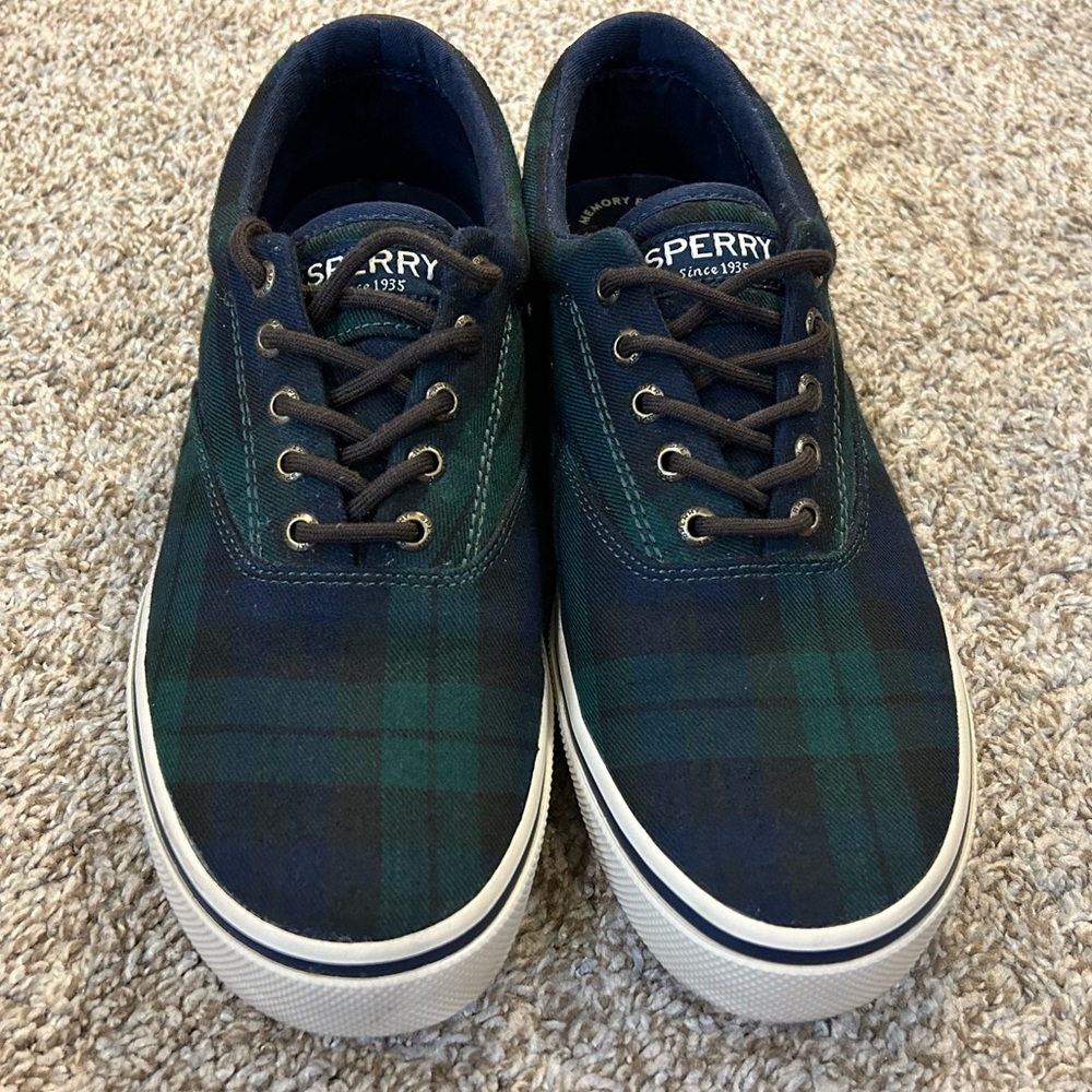 NWOT — Men's Sperry, Halyard CVO Plaid Sneaker — Size 10